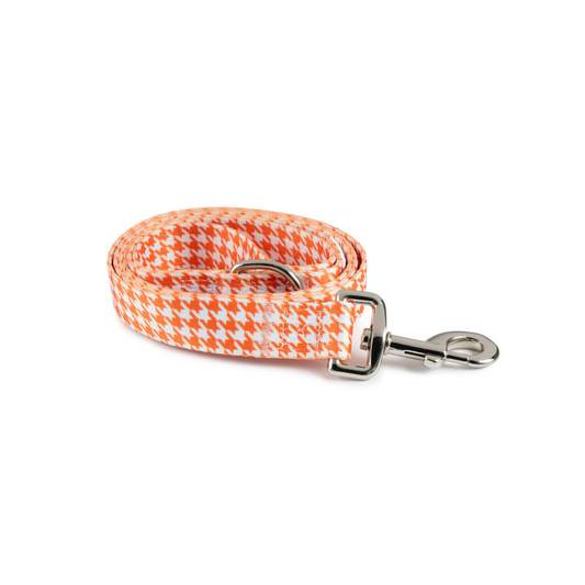 Leash | Orange Pied-de-Poule