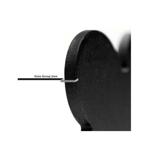 Hondenpenning | Basic XL Aluminum Black Bone ID Tag