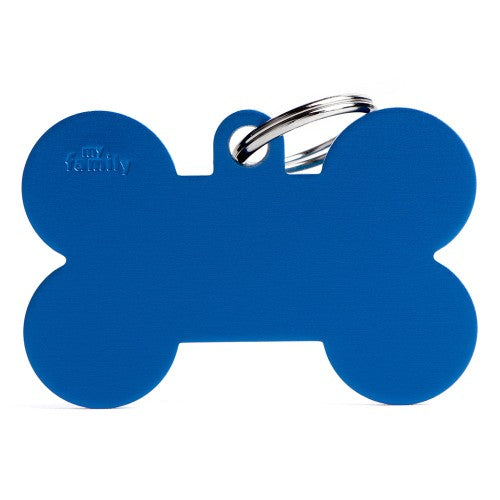 Hondenpenning | Basic XL Aluminum Blue Bone ID Tag