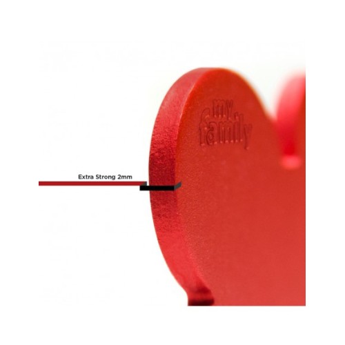 Hondenpenning | Basic XL Aluminum Red Bone ID Tag