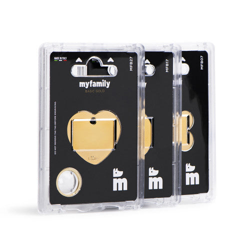 Hondenpenning | Basic XL Bone ID Tag in Gold-Plated Brass