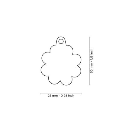 Hondenpenning | Charms Small Daisy ID Tag