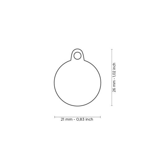 Hondenpenning | Glam Light Blue Paw ID Tag Rhinestones