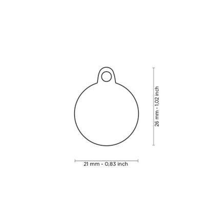 Hondenpenning | Glam Light Blue Paw ID Tag Rhinestones